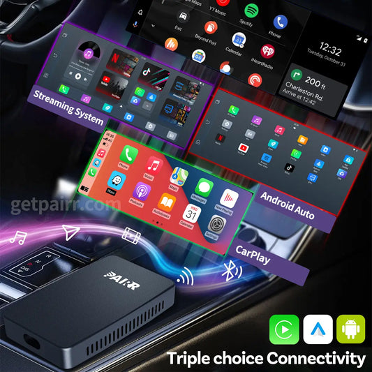 2025 NEW Upgrade Max Pro-Netflix /YouTube/ IPTV/TikTok Wireless CarPlay/ Android Auto Car Box